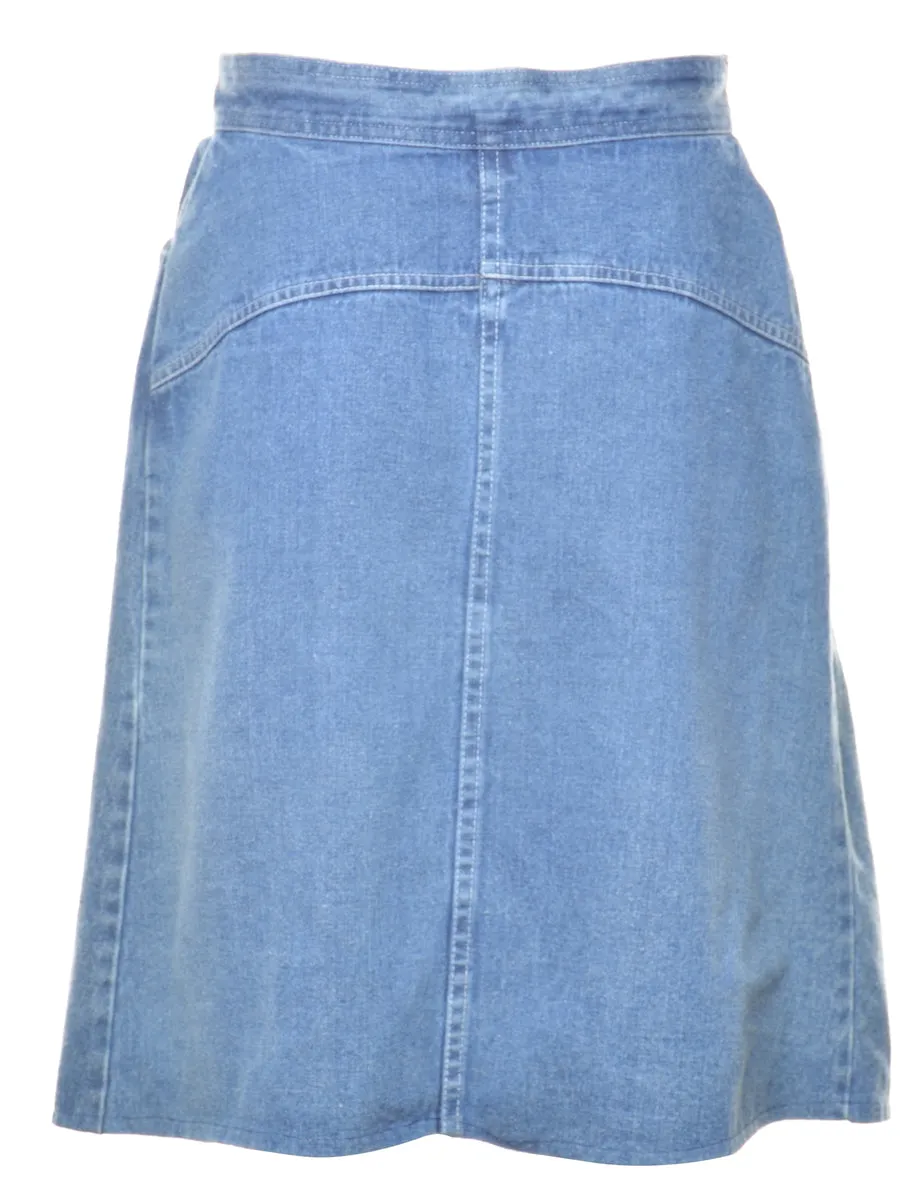 A-Line Denim Skirt - S