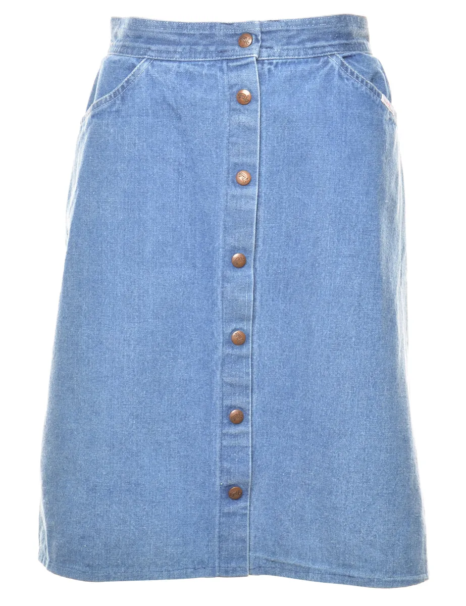 A-Line Denim Skirt - S