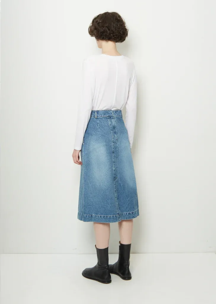 A—Line Denim Skirt