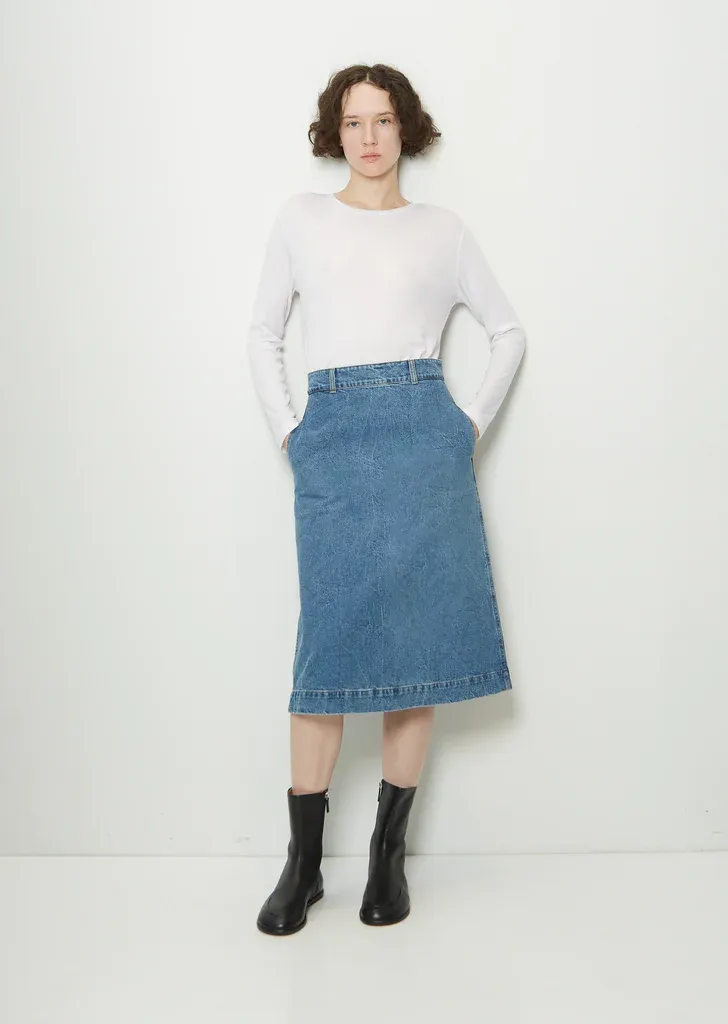 A—Line Denim Skirt