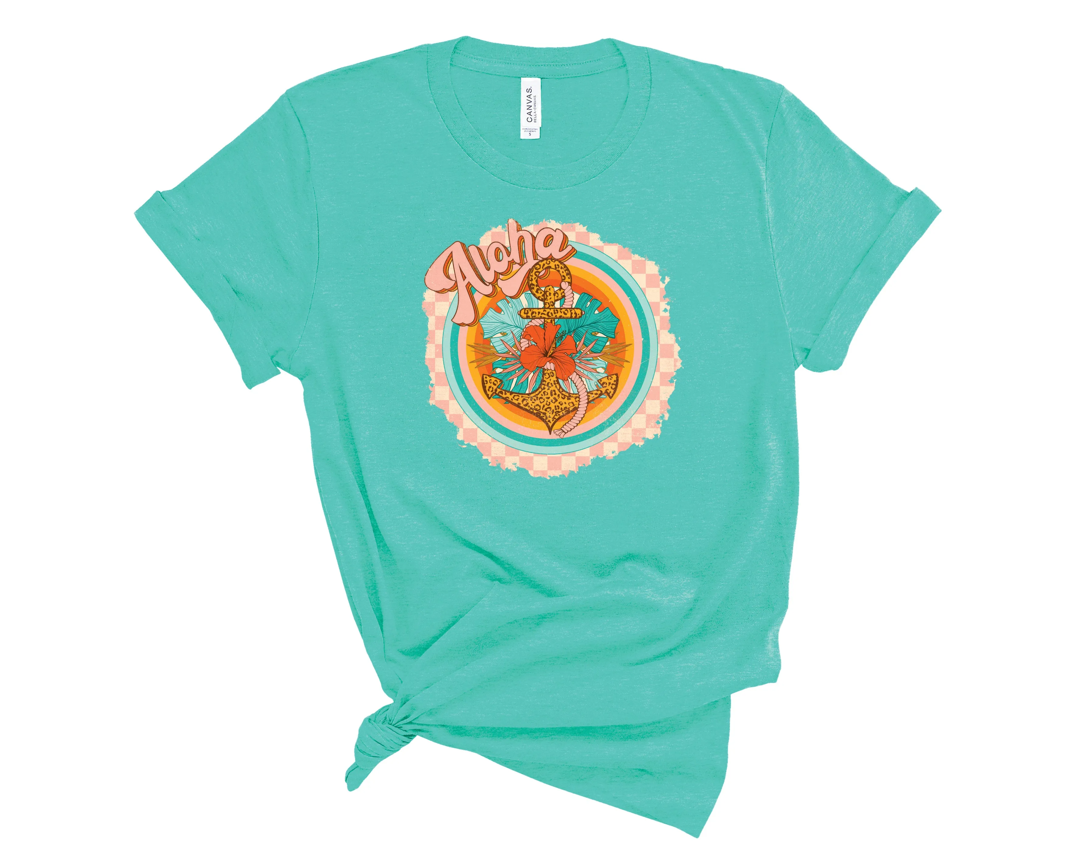 Aloha Anchor Retro - Graphic Tee