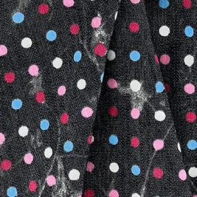 Black | Candy Dots Print 6.5 Ounce Woven Fabric - SKU 7142A #U16