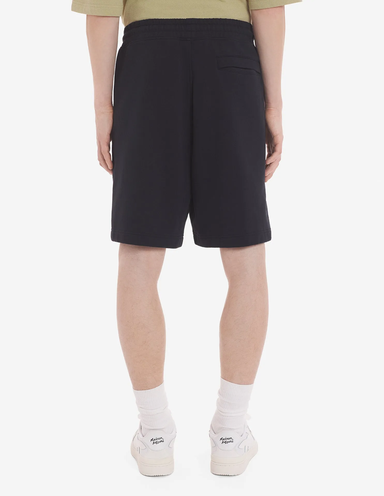 Bold Fox Head Patch Oversize Jog Shorts Black