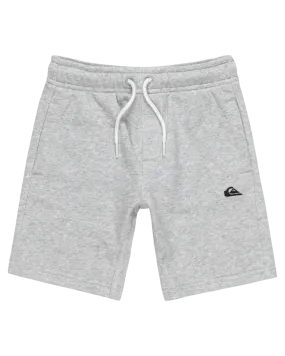 Boys Easy Day Jogger Shorts in Light Grey Heather