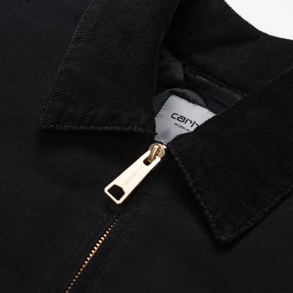 Carhartt WIP OG Detroit Jacket Black Aged Dearborn Canvas