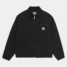 Carhartt WIP OG Detroit Jacket Black Aged Dearborn Canvas