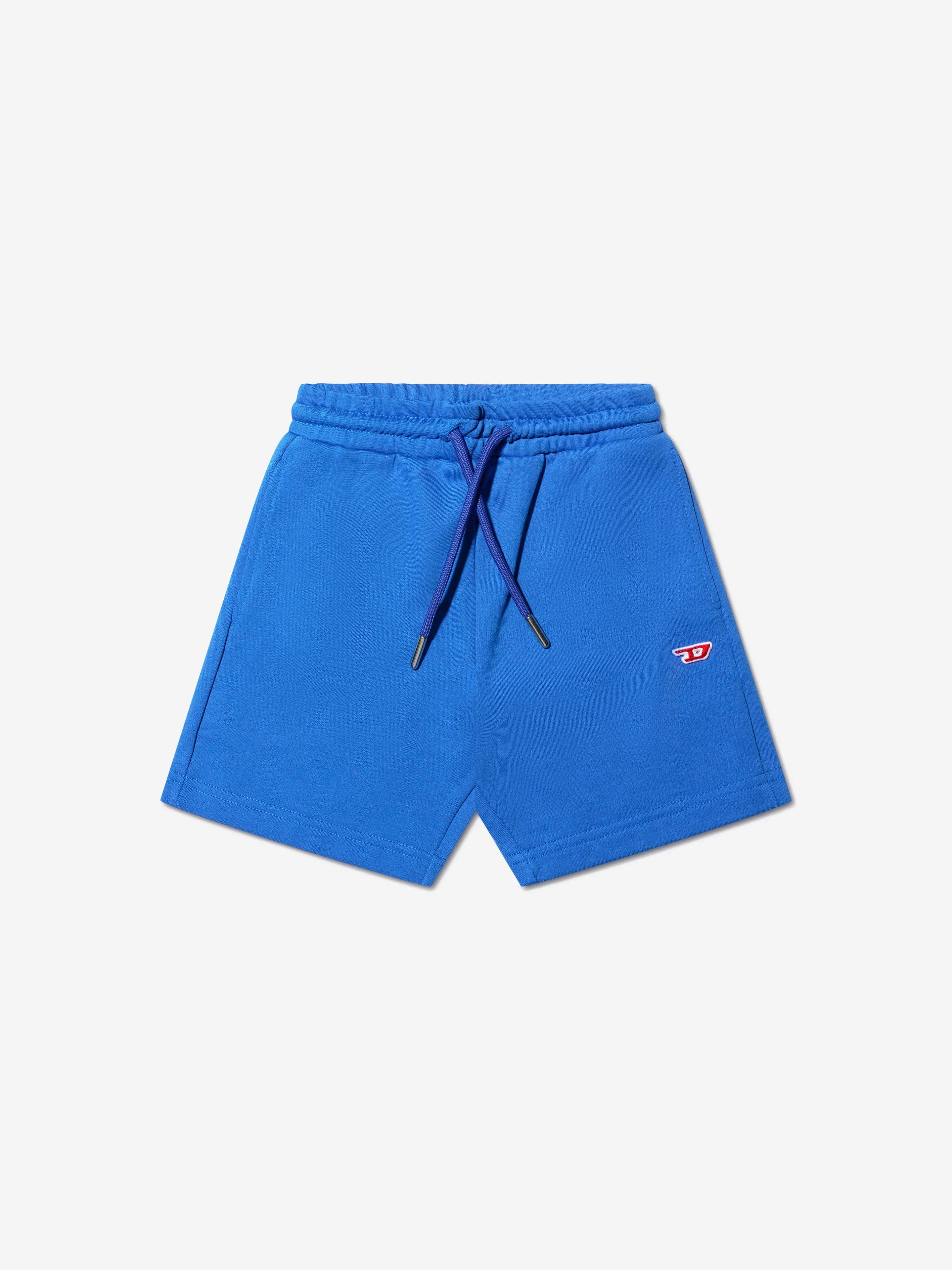 Diesel Kids Logo Jogger Shorts in Blue