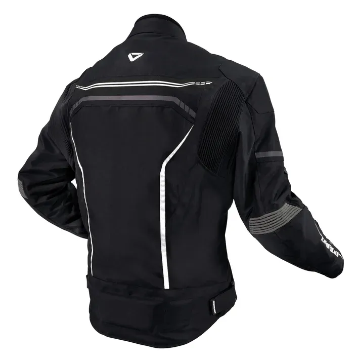 DRIRIDER ORIGIN BLACK/WHITE TEXTILE JACKET