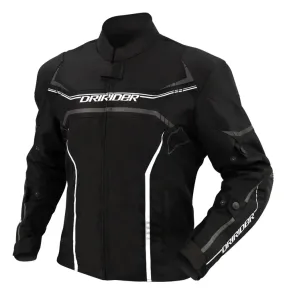 DRIRIDER ORIGIN BLACK/WHITE TEXTILE JACKET