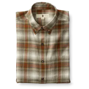 Duck Head - Walsh Plaid Flannel -Crocodile Brown