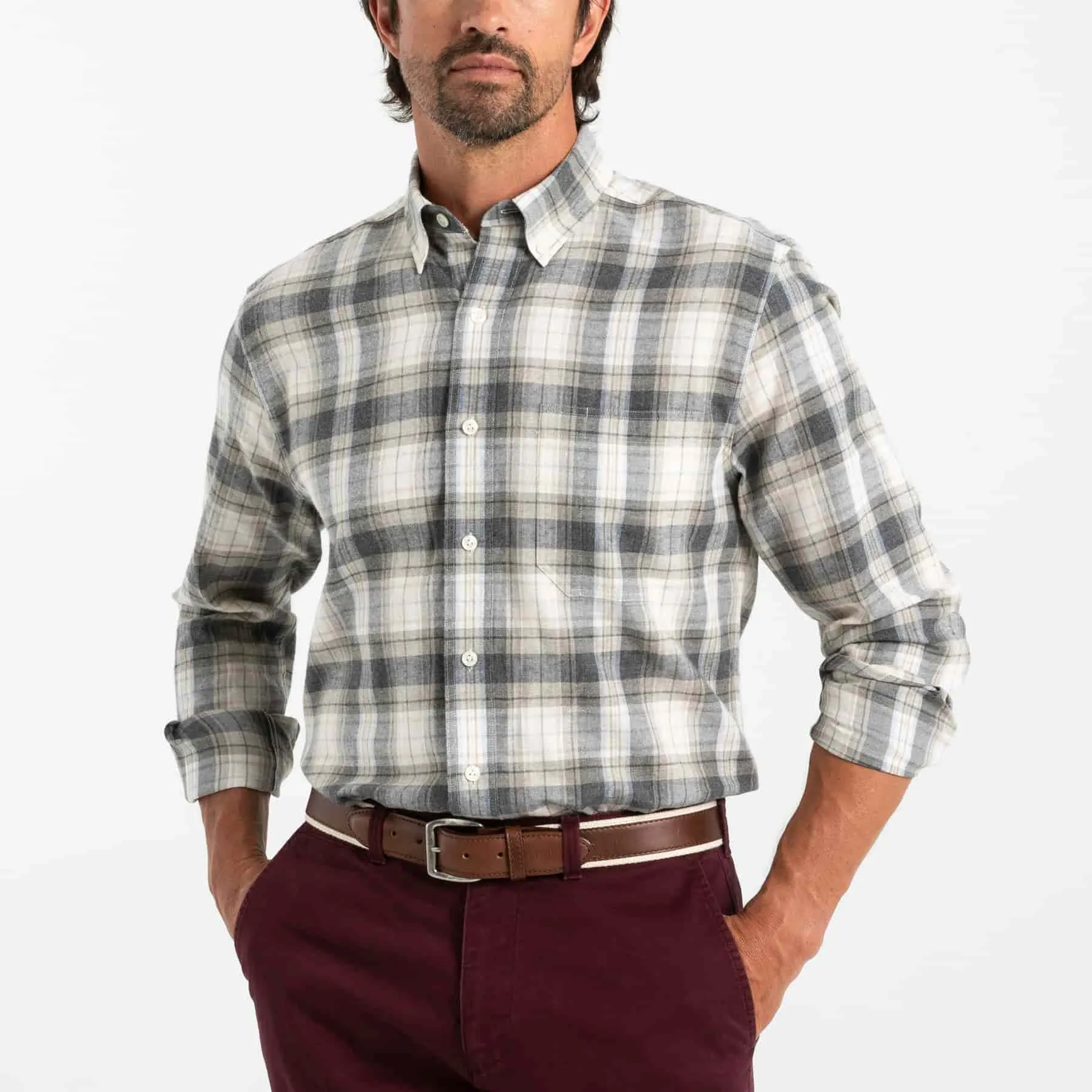 Duckhead Men's Rolland Flannel Long Sleeve Shirt