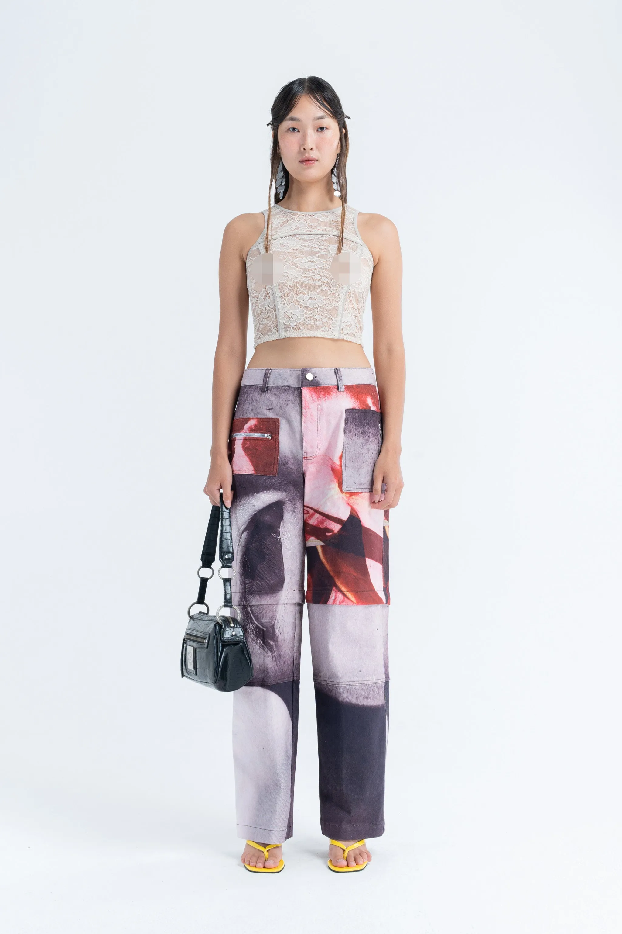 Duo Zip Pant in Mix Print