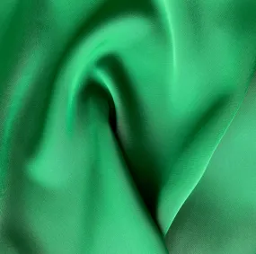 Emerald Green Double-Sided Polyester Satin Twill (Made in Korea)