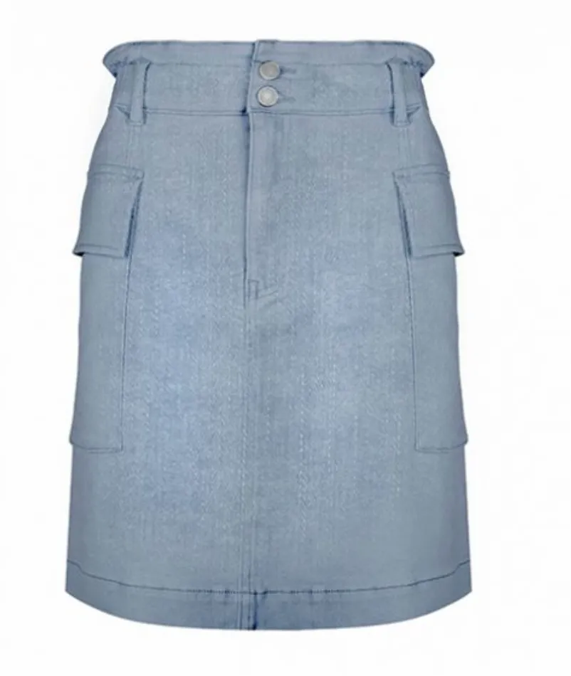 Esqualo - Denim Paperbag Skirt