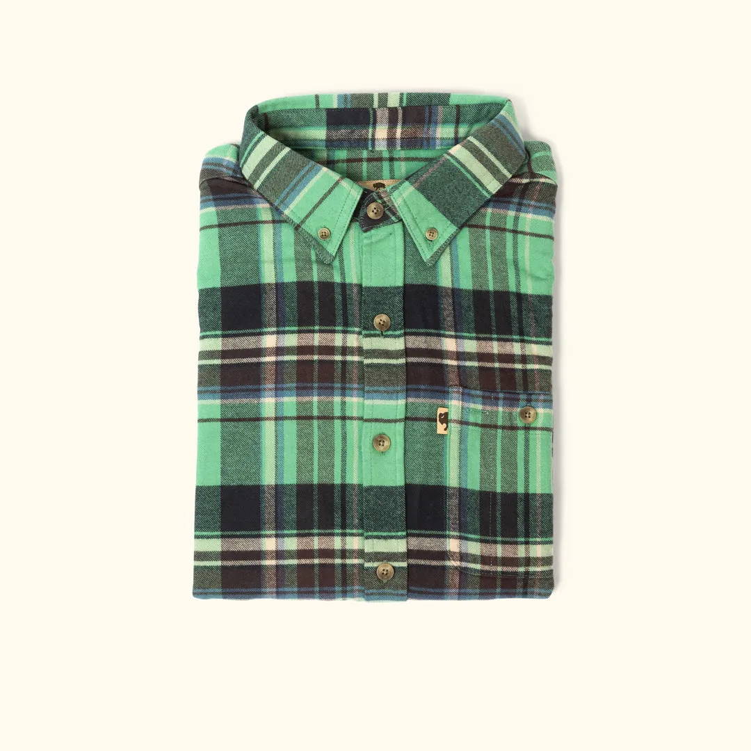 Fairbanks Flannel Shirt | Green Briar