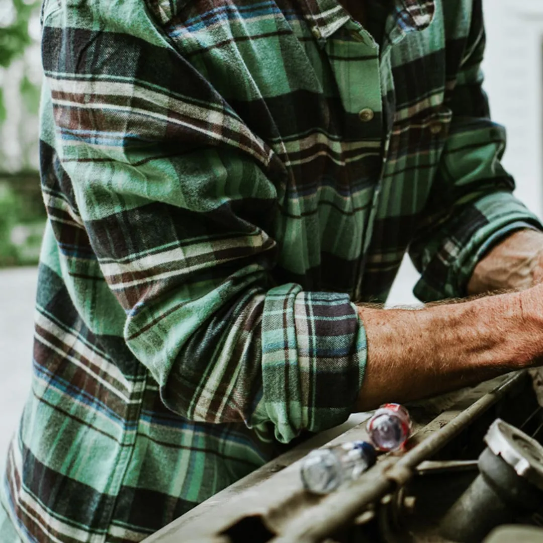 Fairbanks Flannel Shirt | Green Briar