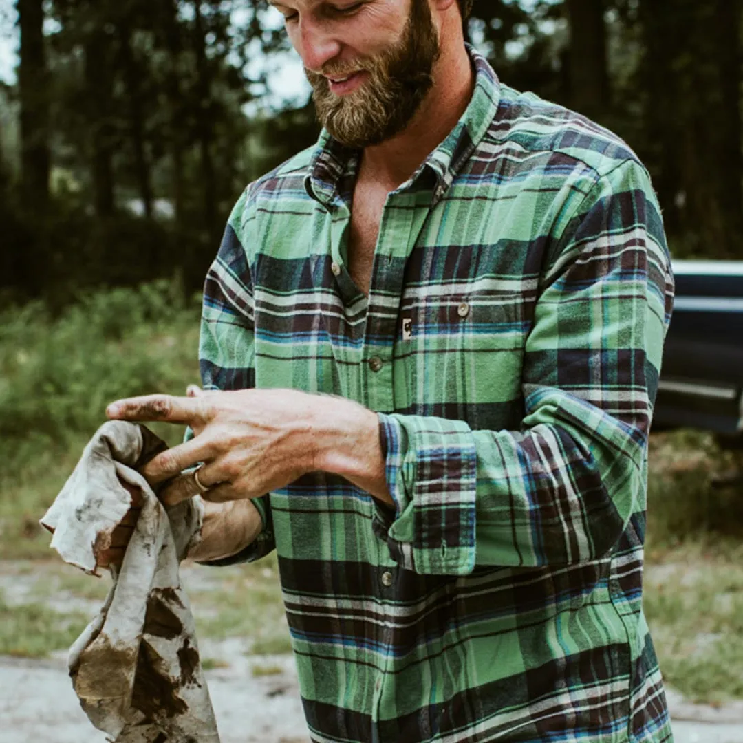 Fairbanks Flannel Shirt | Green Briar