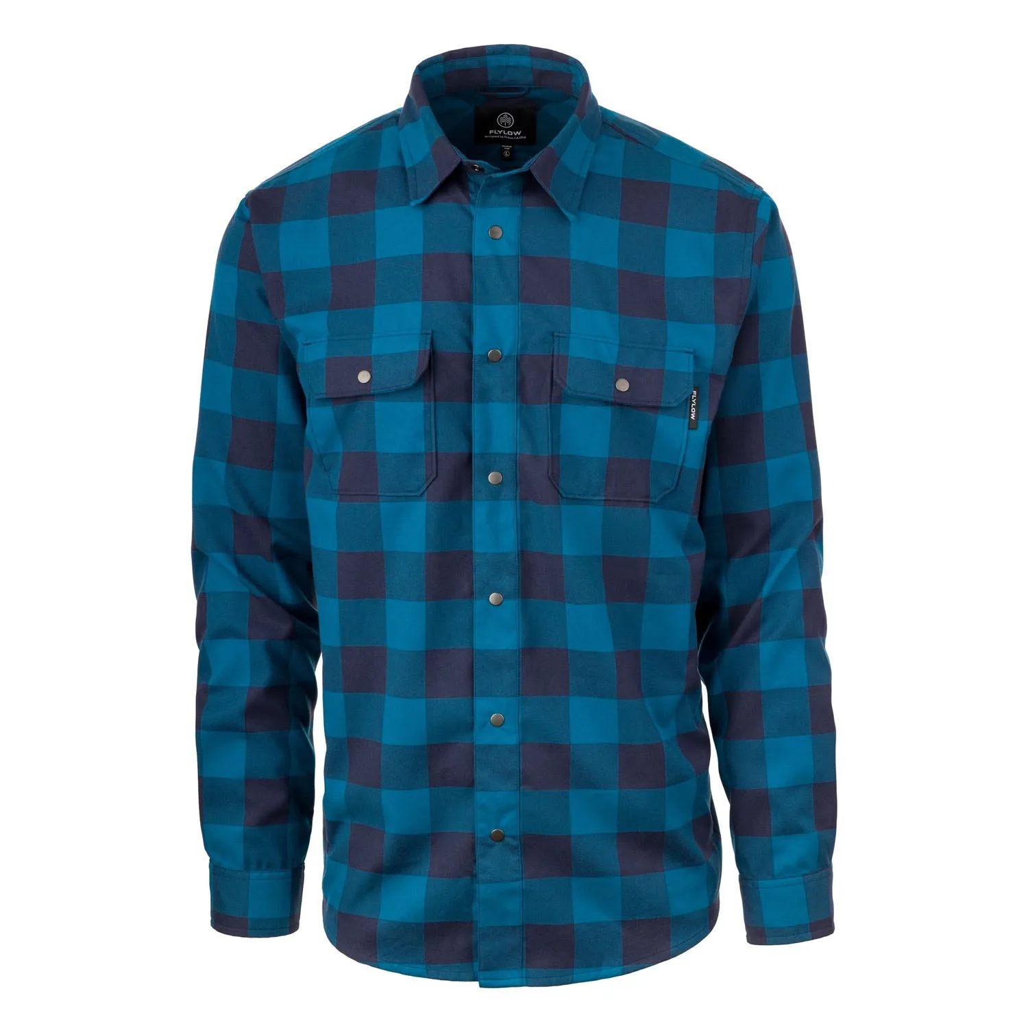 Flylow Men's Handlebar Tech Flannel Shirt Marine