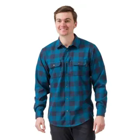 Flylow Men's Handlebar Tech Flannel Shirt Marine