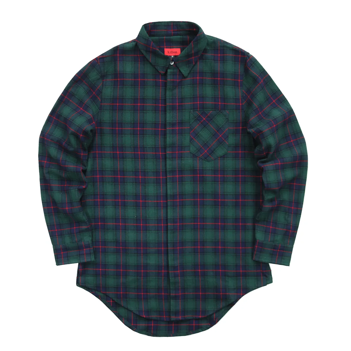 Gardena Flannel LS Buttonup - Navy/Green