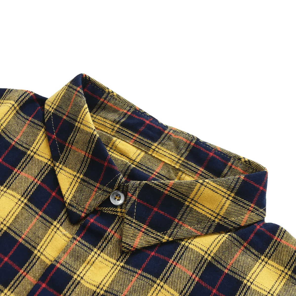 Gardena Flannel LS Buttonup - Navy/Yellow