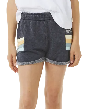 Girls Block Party Jogger Shorts in Navy