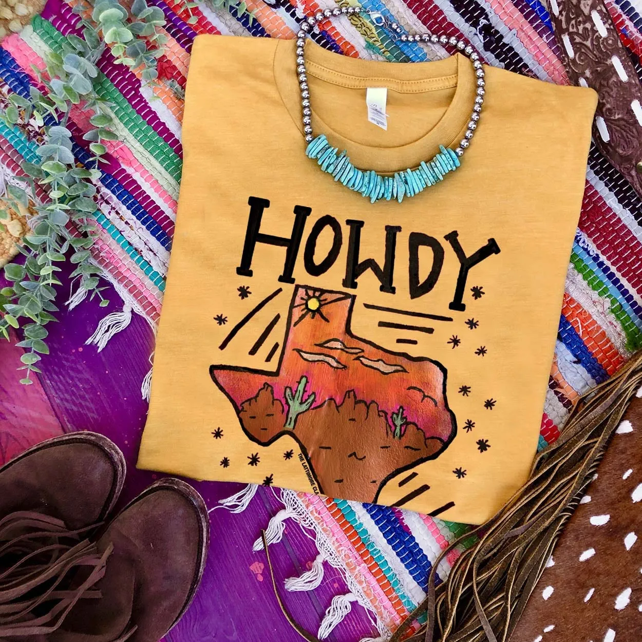 Howdy Texas Graphic Tee (made 2 order) LC