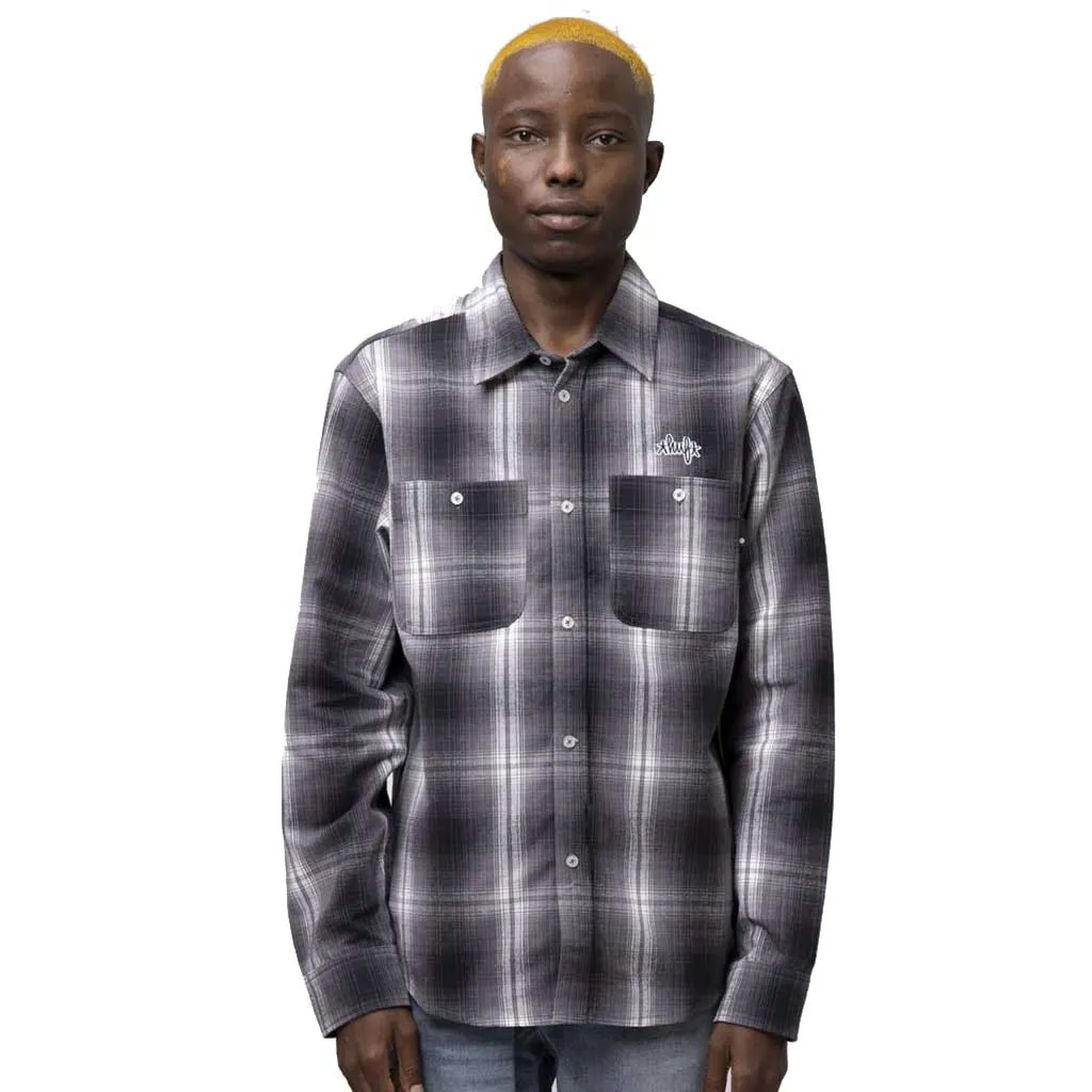 Huf Sanford L/S Flannel - Black