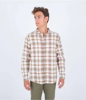 Hurley Portland Organic Flannel Shirt Maple Cream