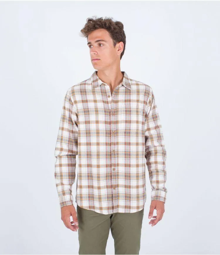 Hurley Portland Organic Flannel Shirt Maple Cream