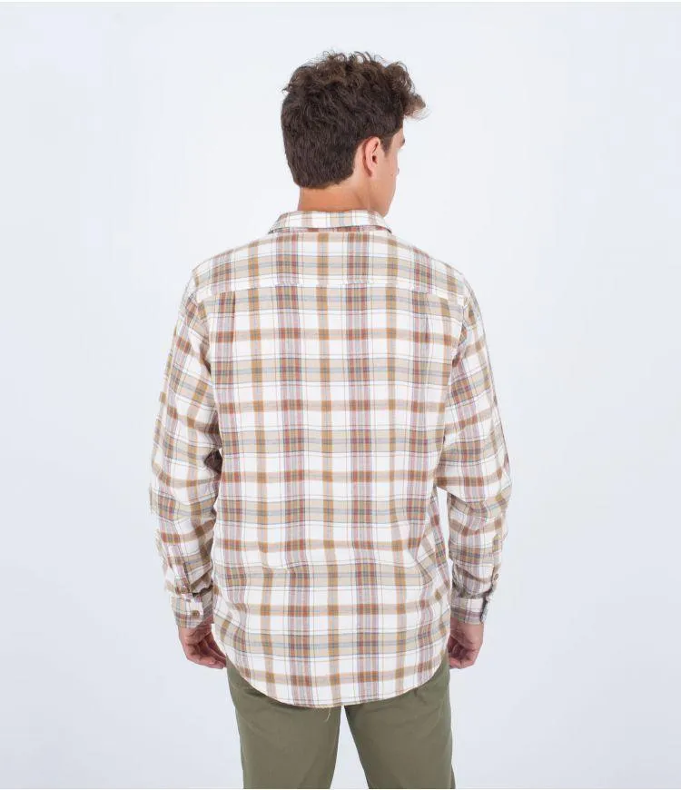 Hurley Portland Organic Flannel Shirt Maple Cream