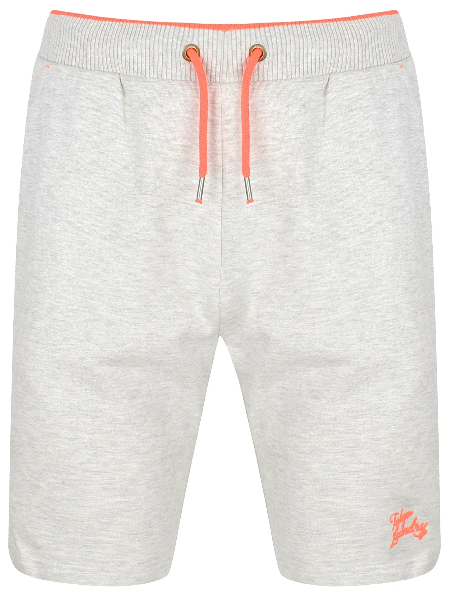 Lawes Brushback Fleece Jogger Shorts In Oatgrey Marl - Tokyo Laundry