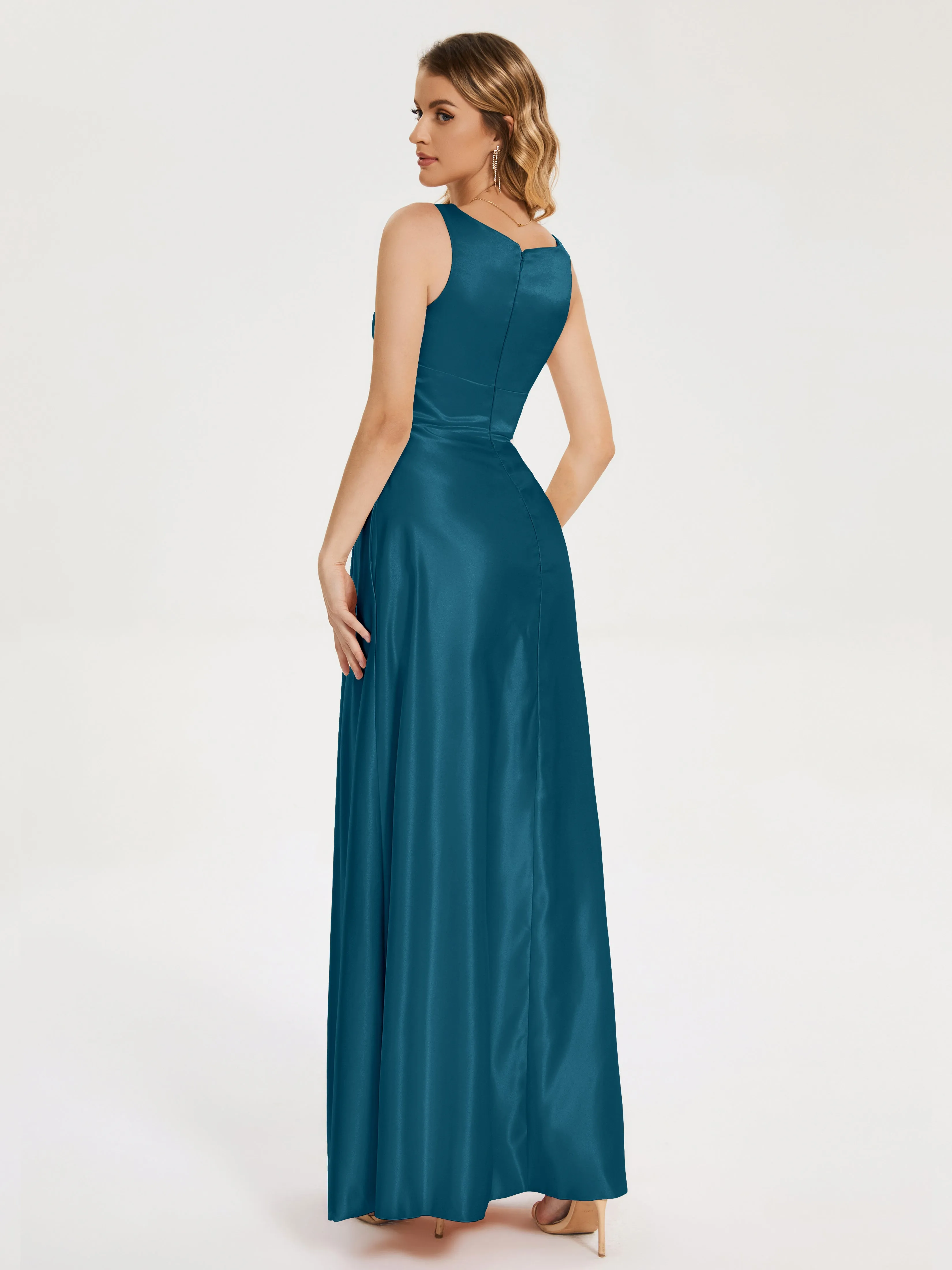 Lilliana Modern A-line Satin Dresses