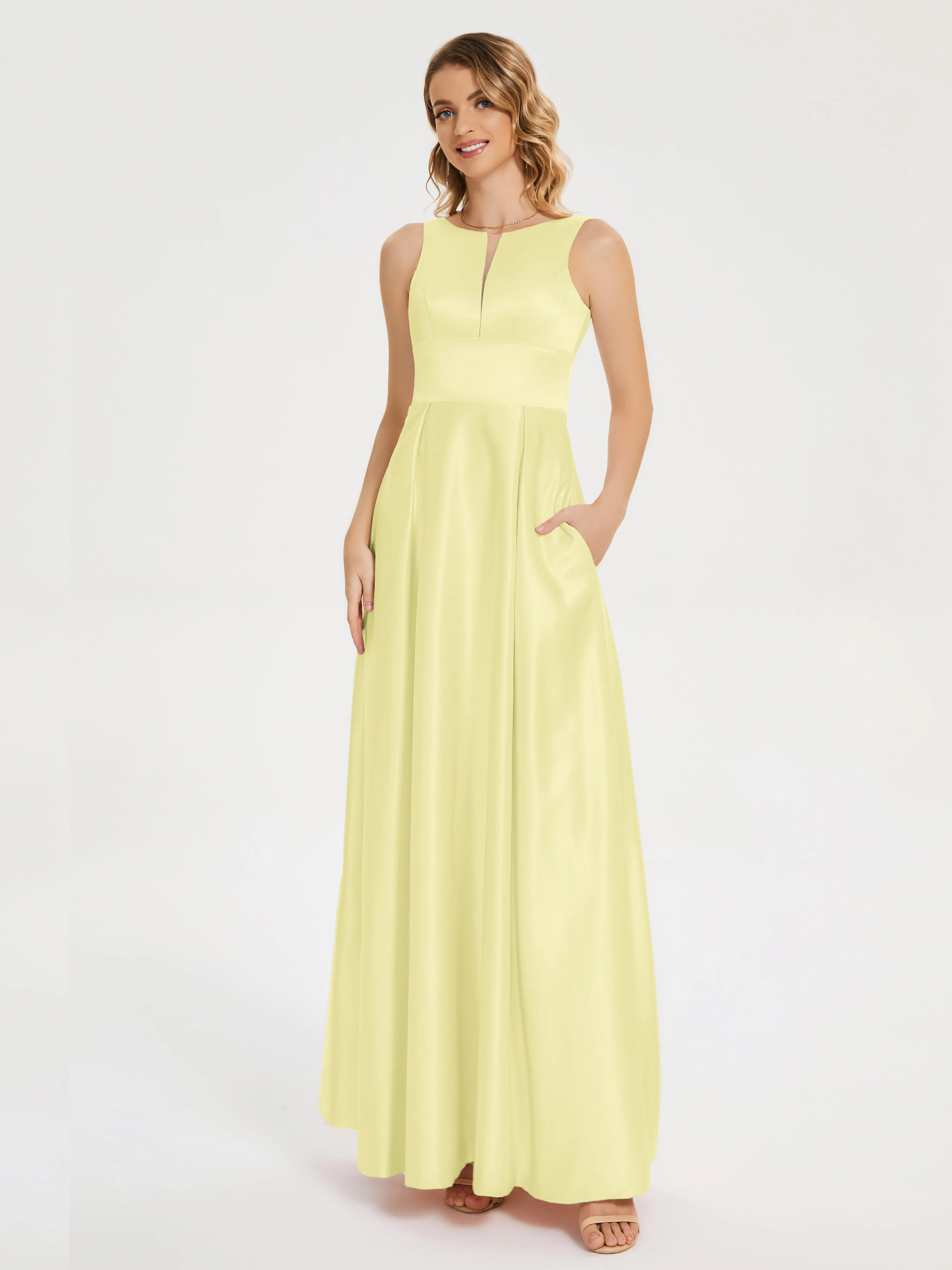 Lilliana Modern A-line Satin Dresses