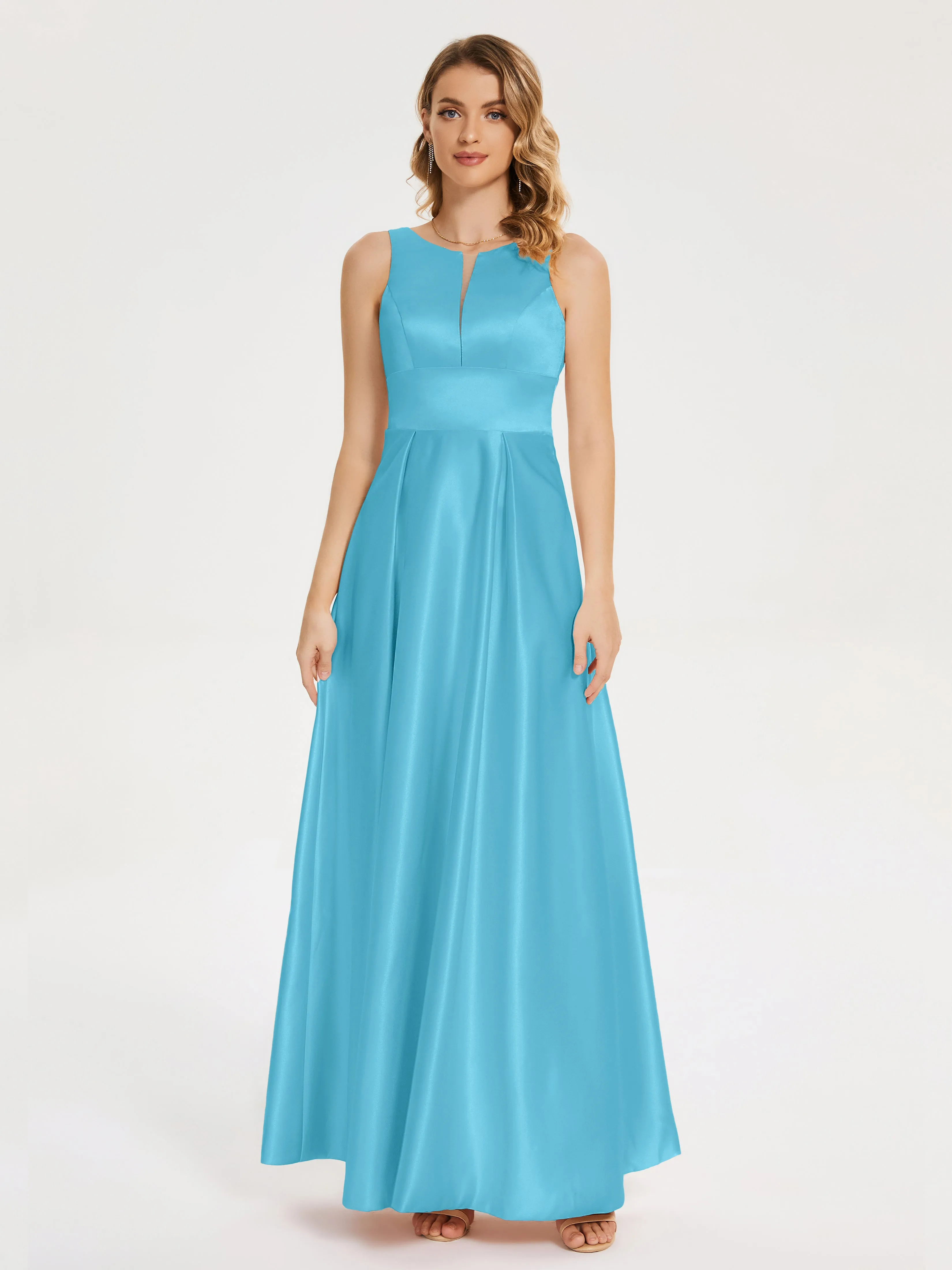 Lilliana Modern A-line Satin Dresses