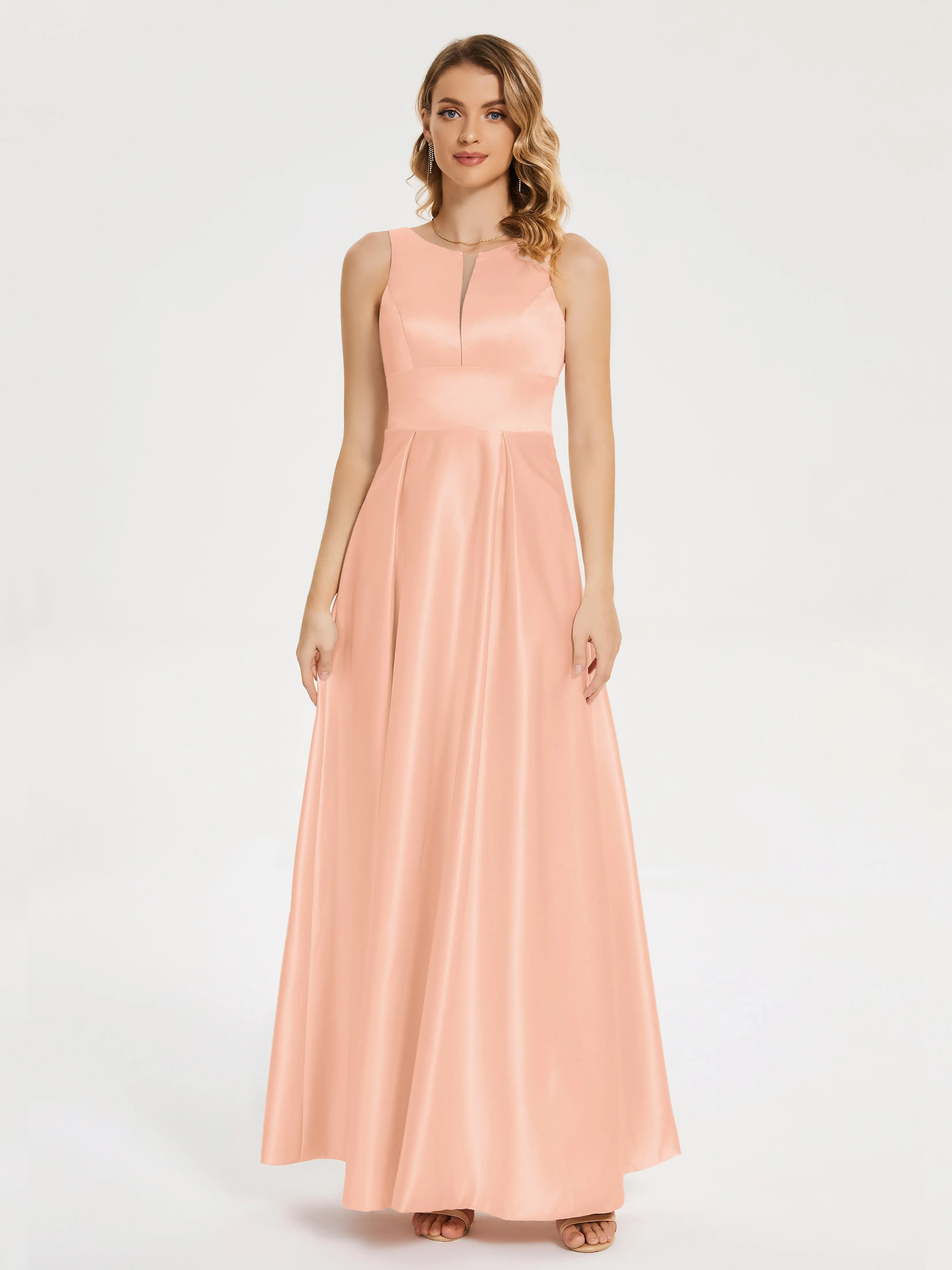 Lilliana Modern A-line Satin Dresses