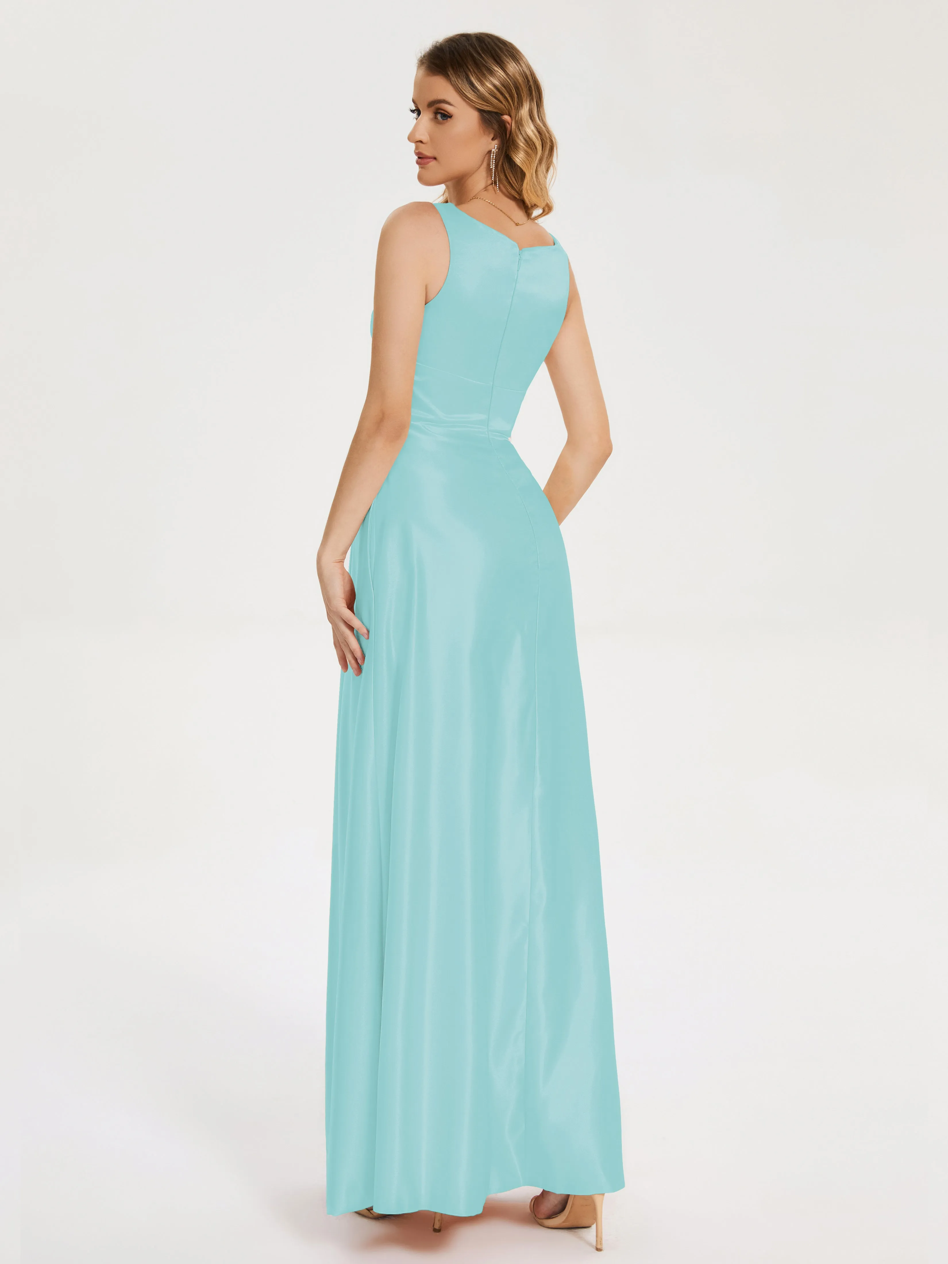 Lilliana Modern A-line Satin Dresses