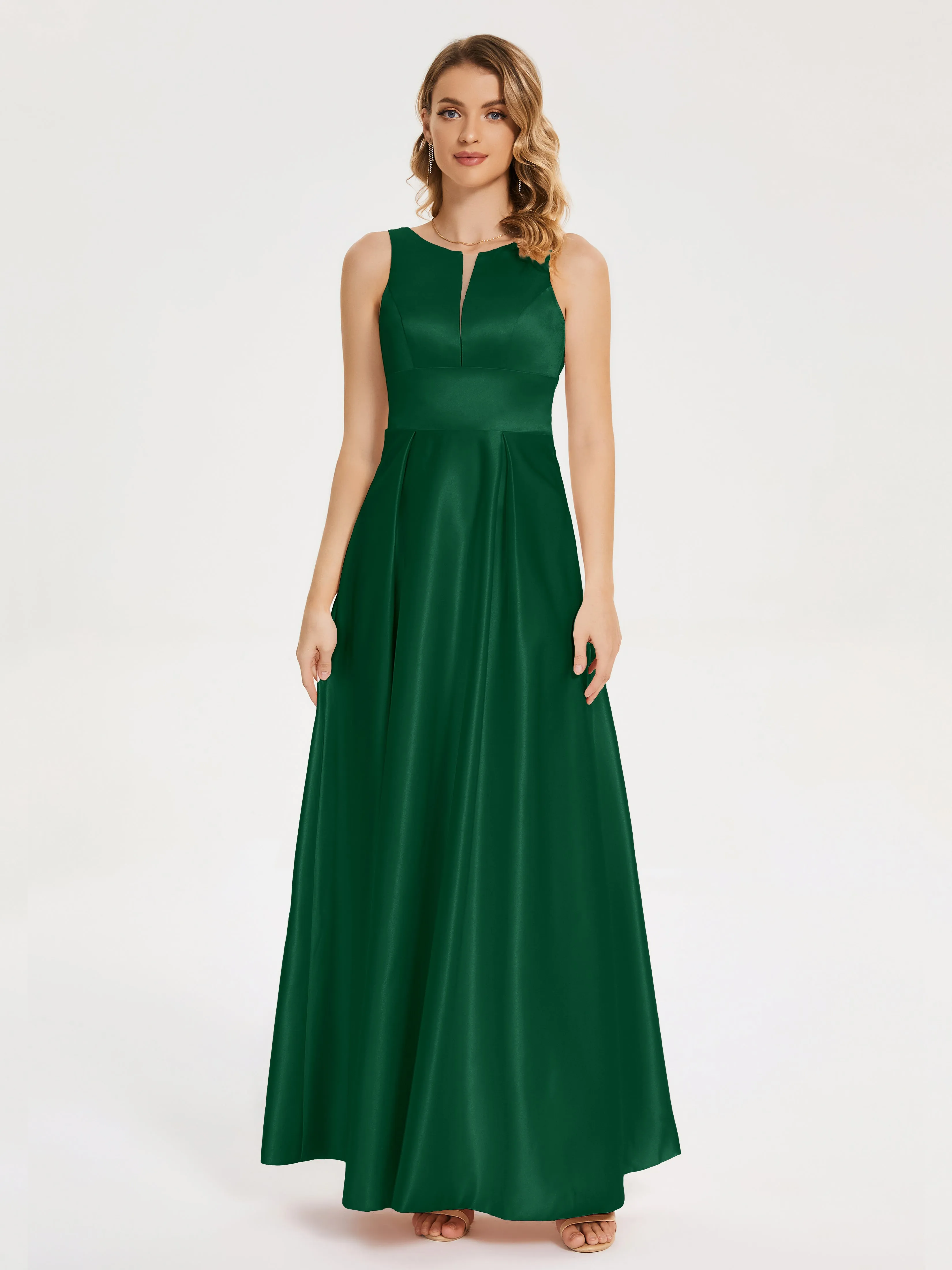 Lilliana Modern A-line Satin Dresses