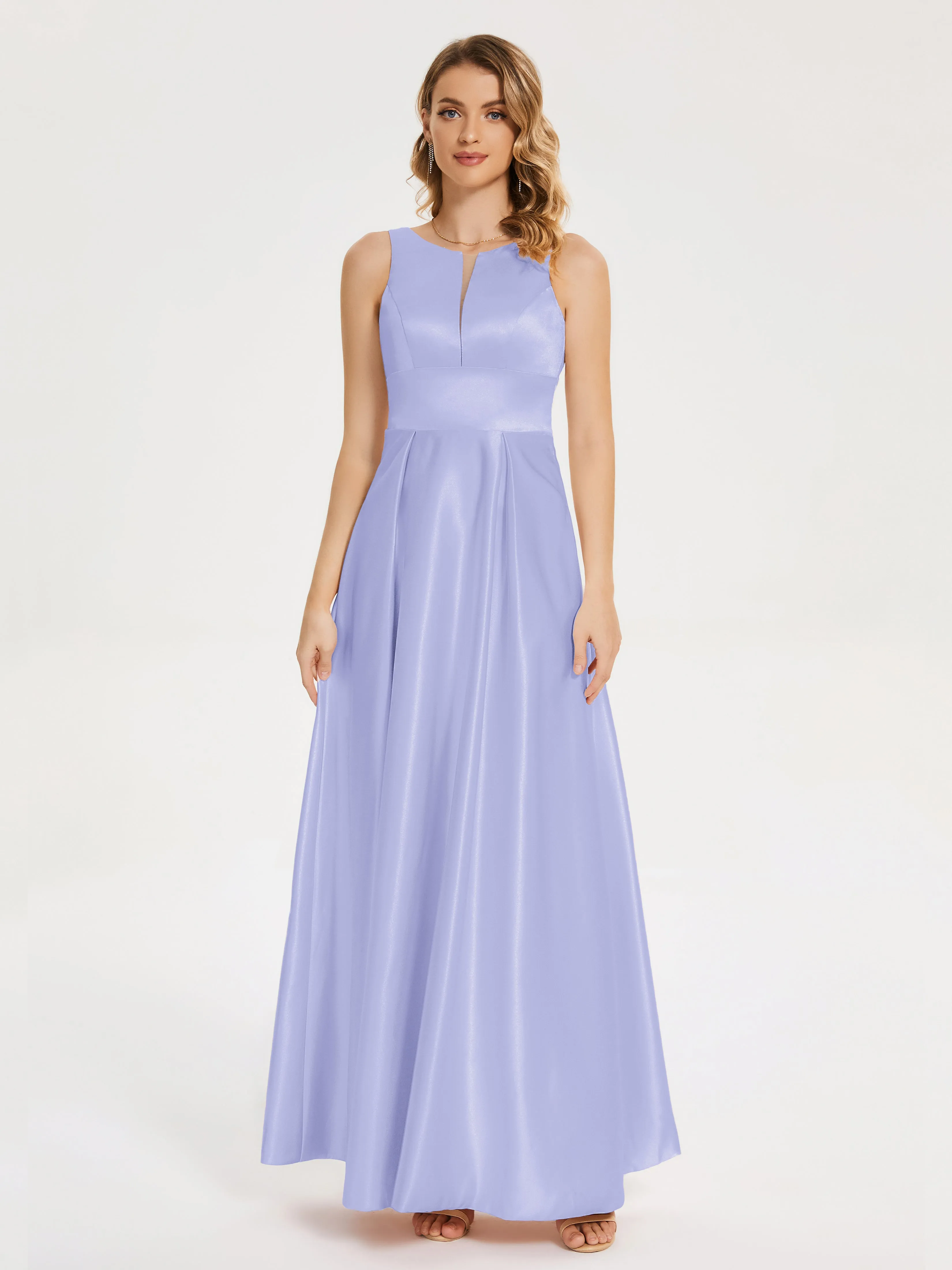 Lilliana Modern A-line Satin Dresses