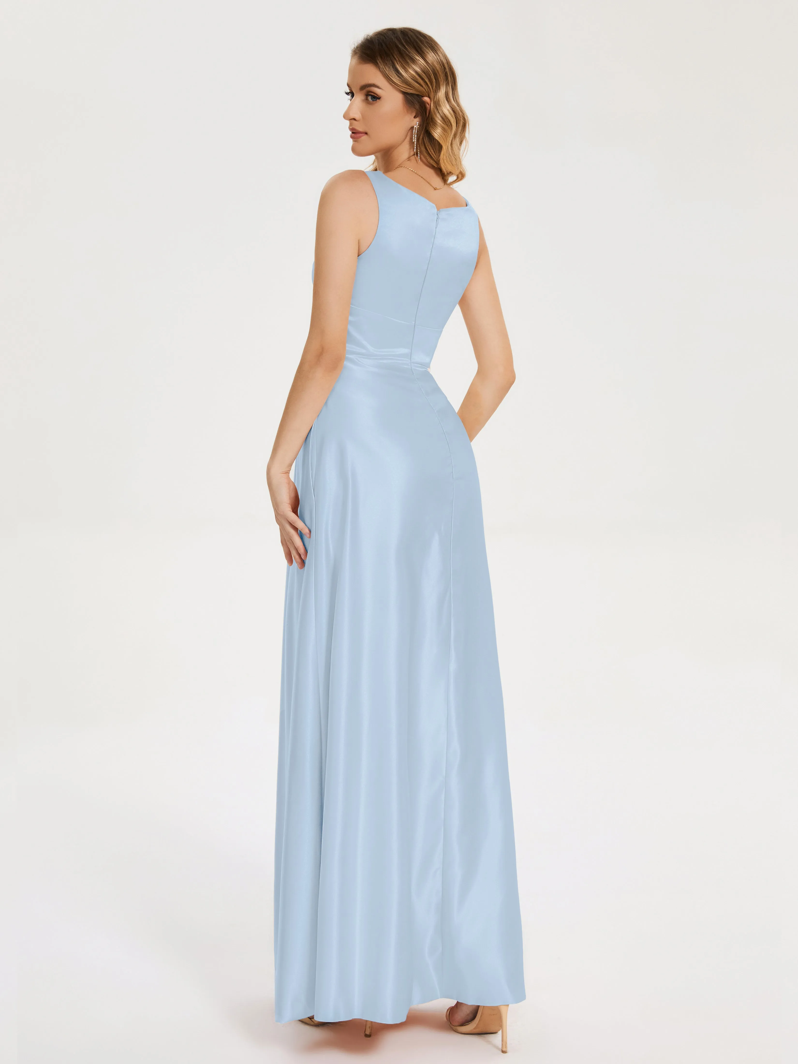 Lilliana Modern A-line Satin Dresses