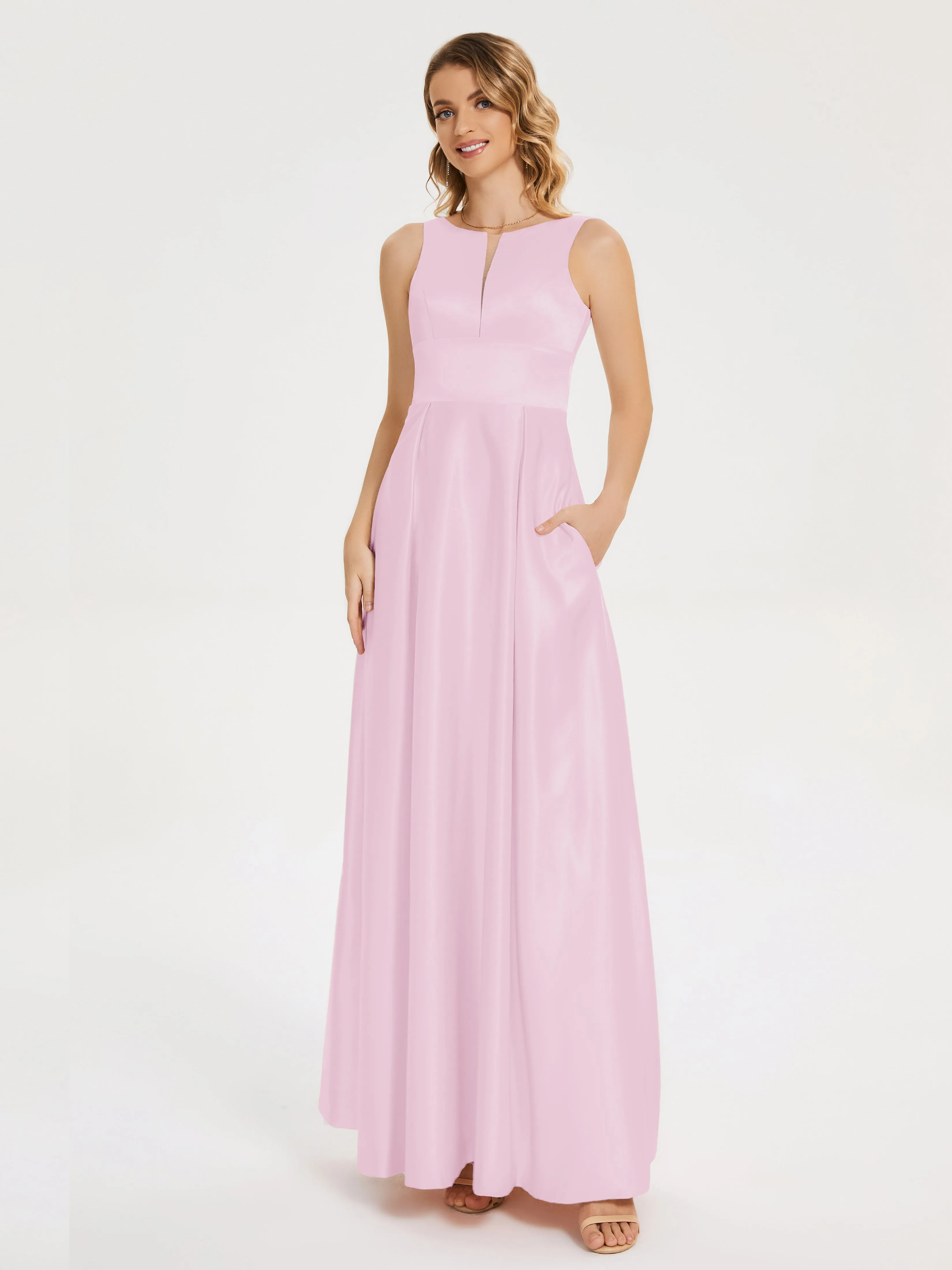 Lilliana Modern A-line Satin Dresses