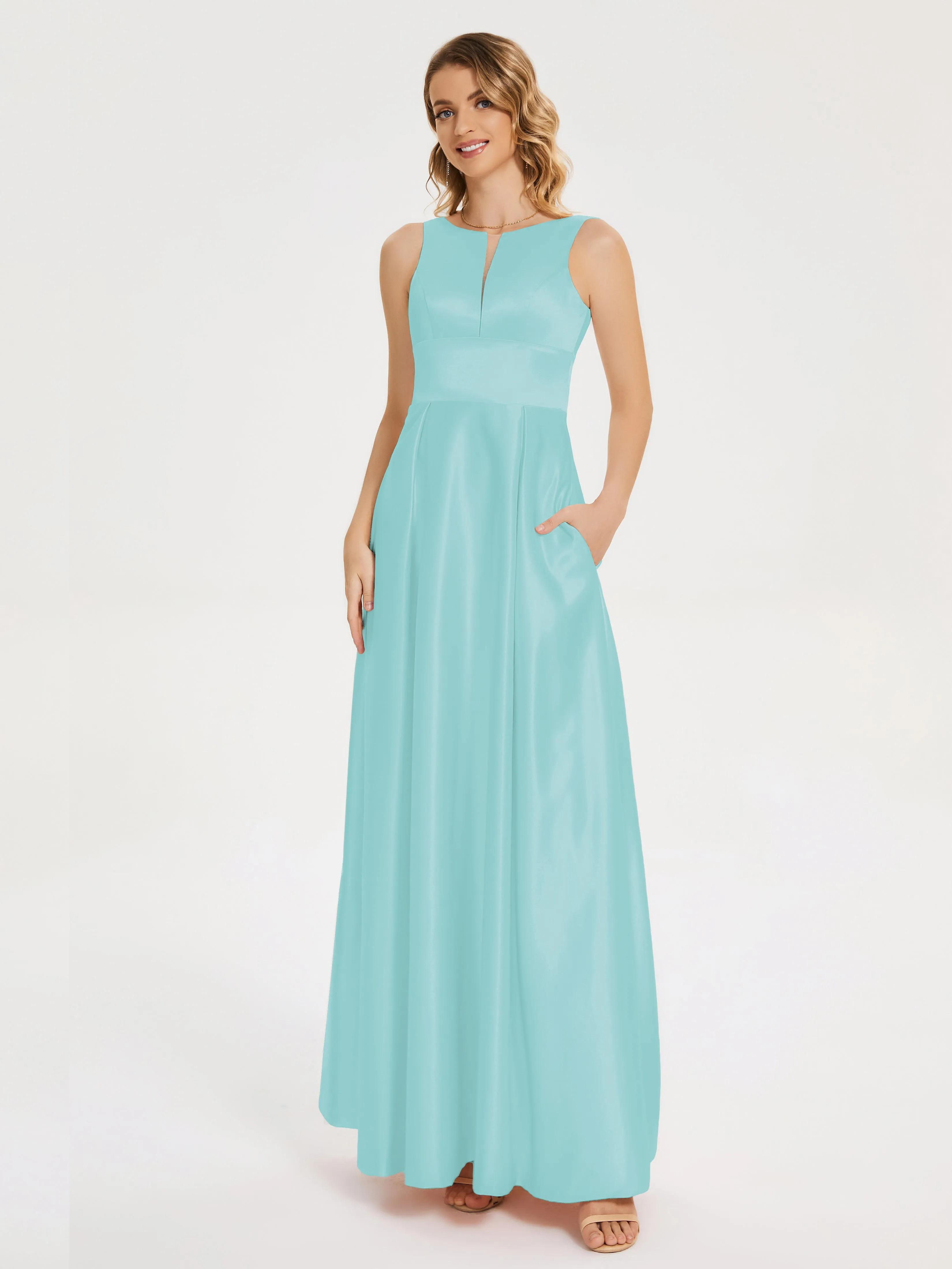 Lilliana Modern A-line Satin Dresses