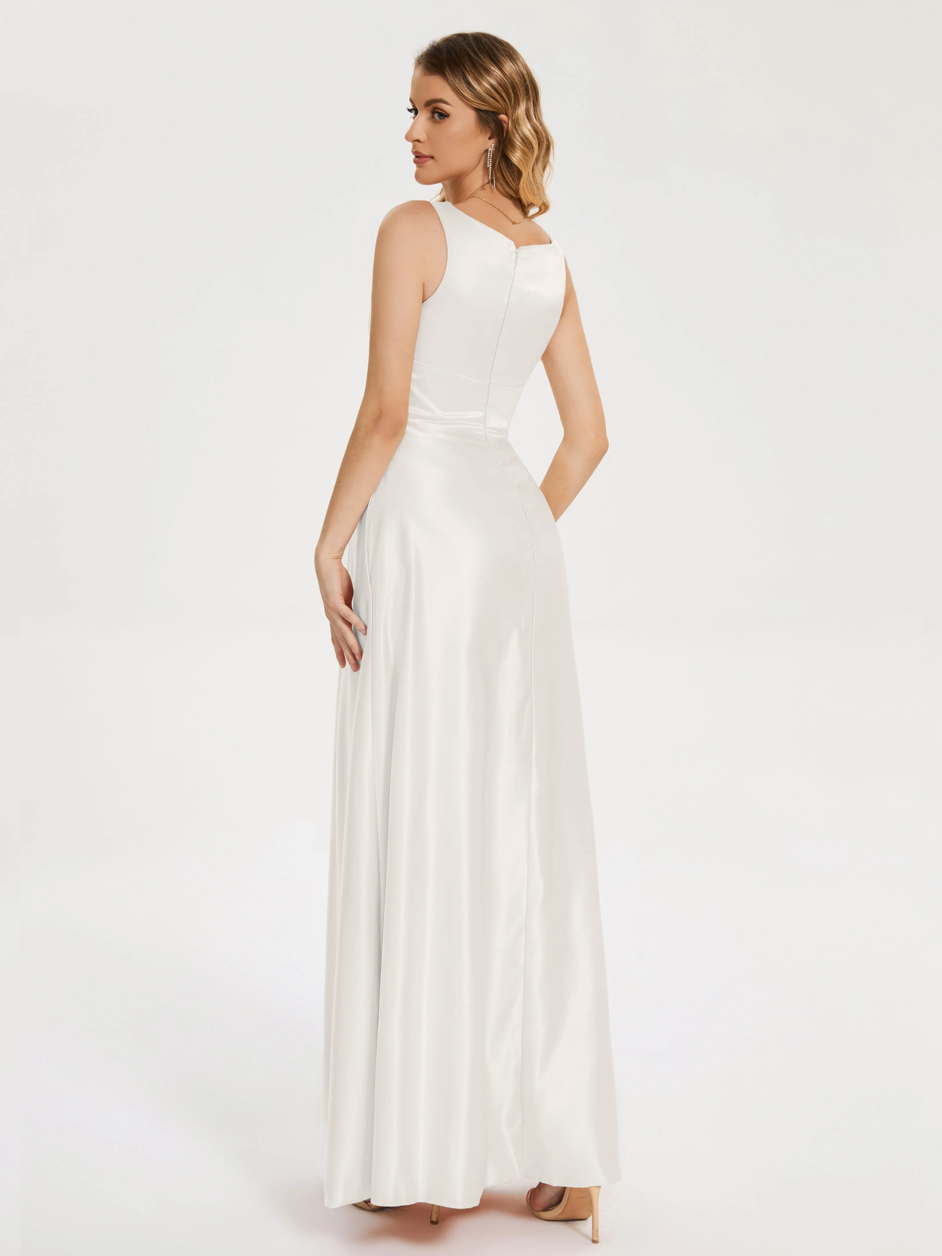 Lilliana Modern A-line Satin Dresses