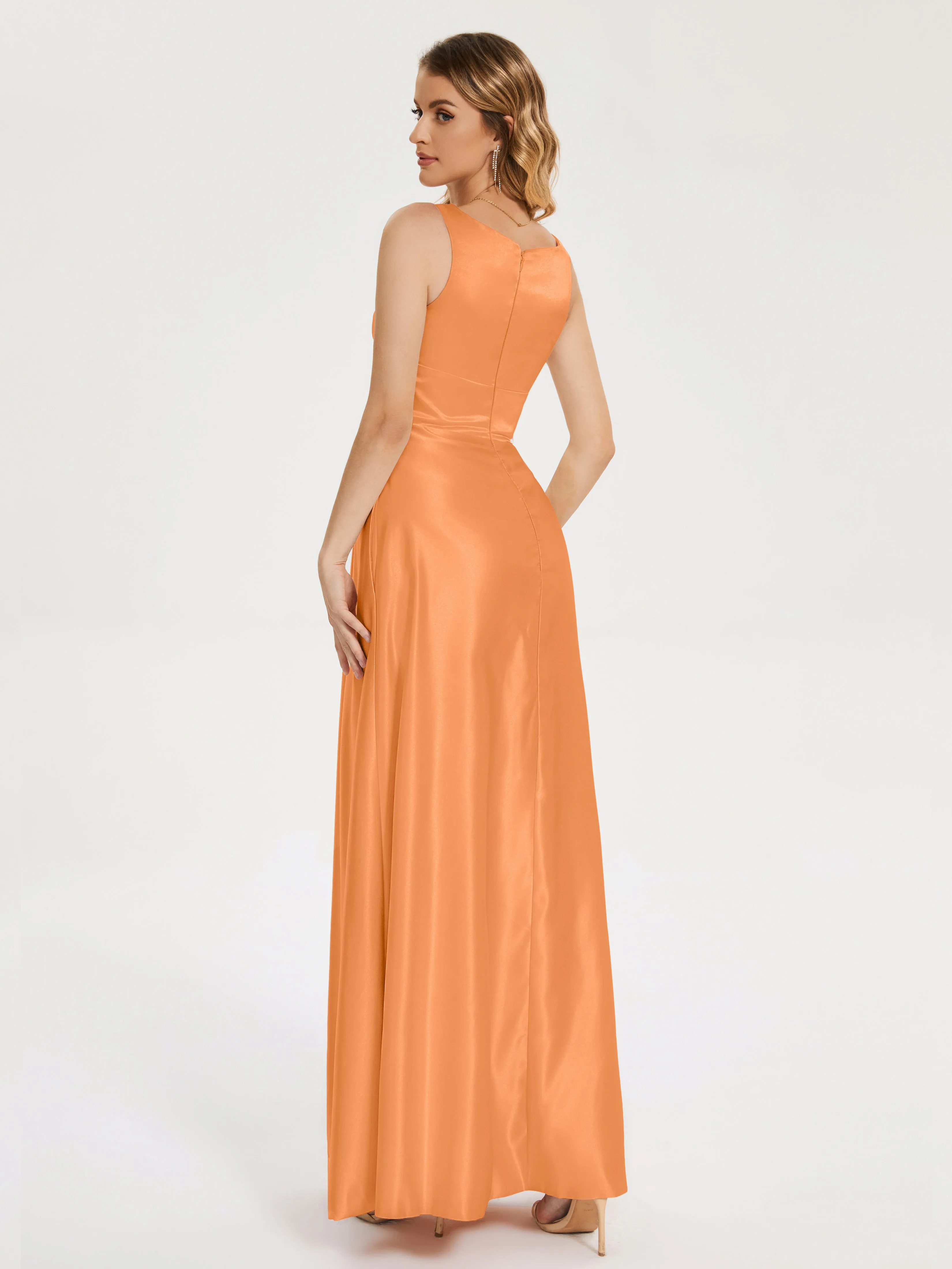 Lilliana Modern A-line Satin Dresses