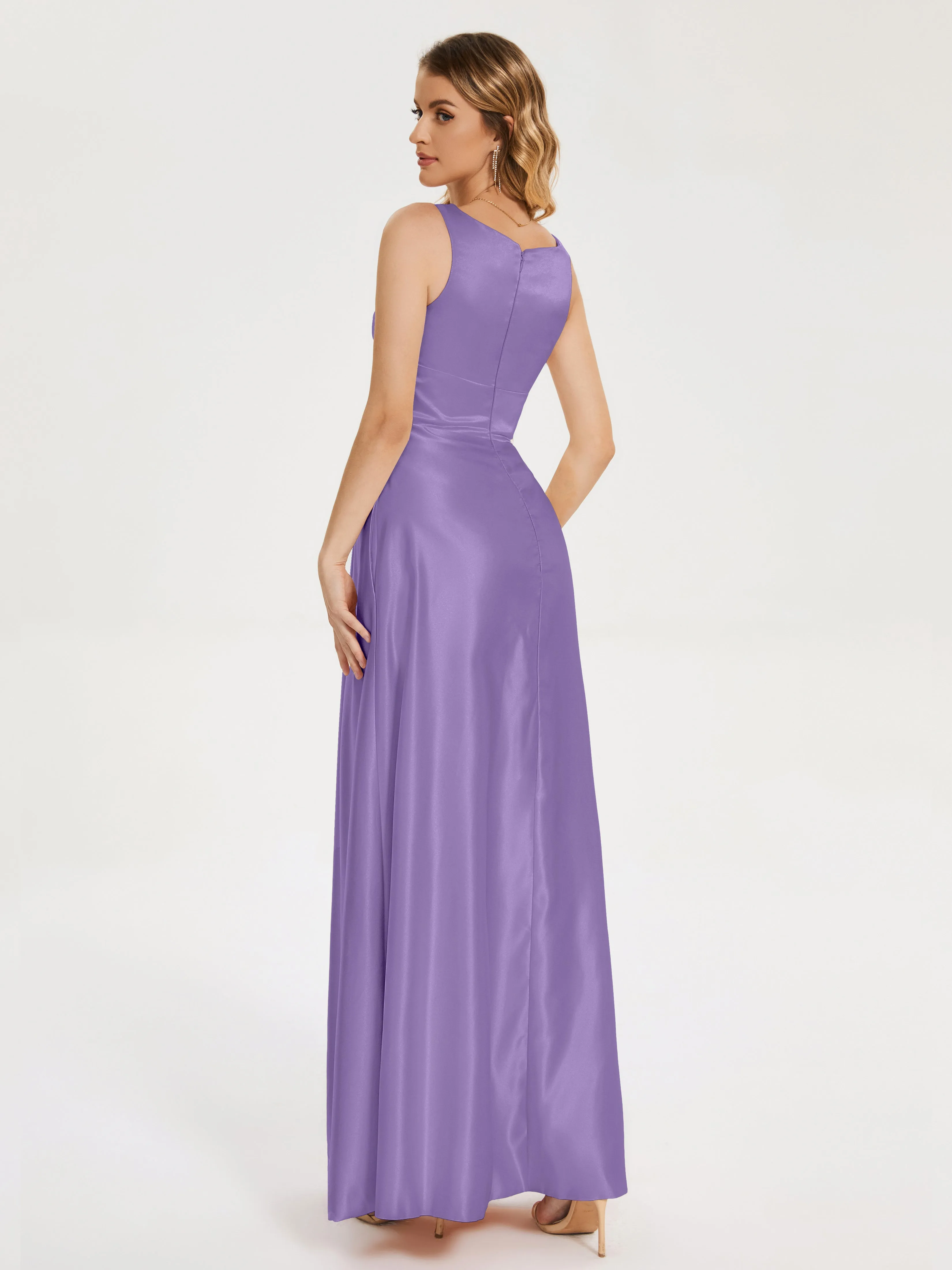 Lilliana Modern A-line Satin Dresses