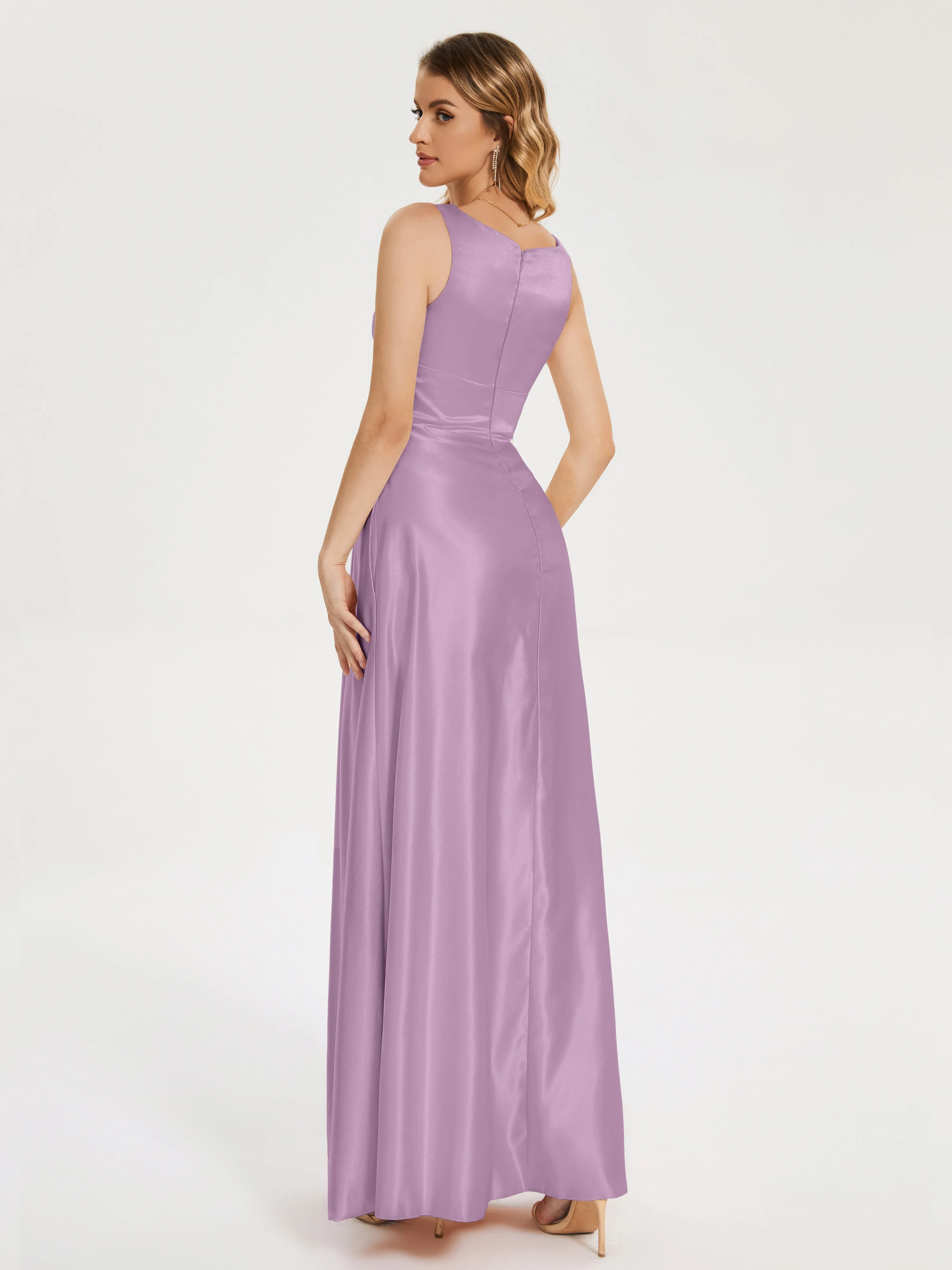 Lilliana Modern A-line Satin Dresses