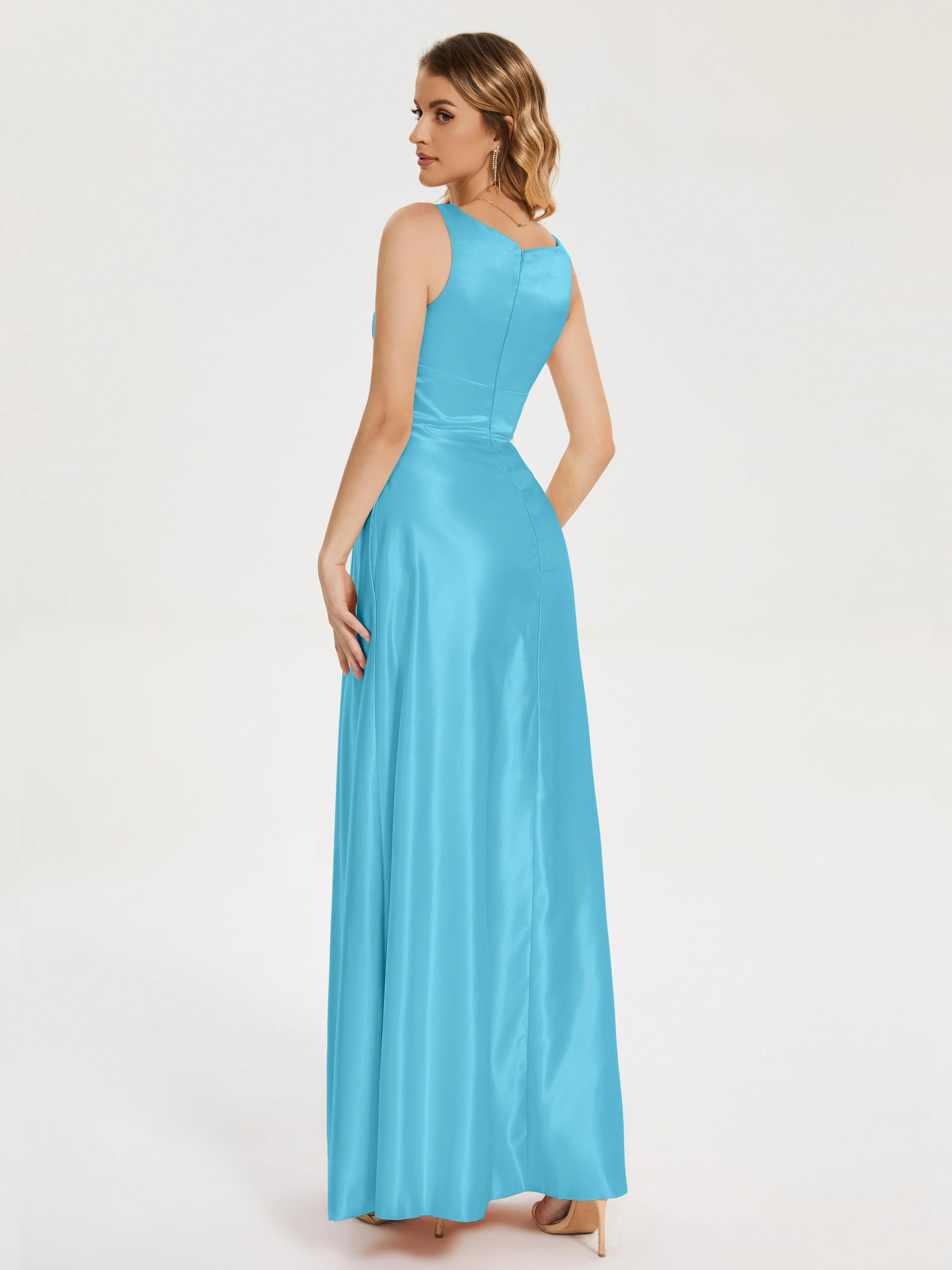 Lilliana Modern A-line Satin Dresses