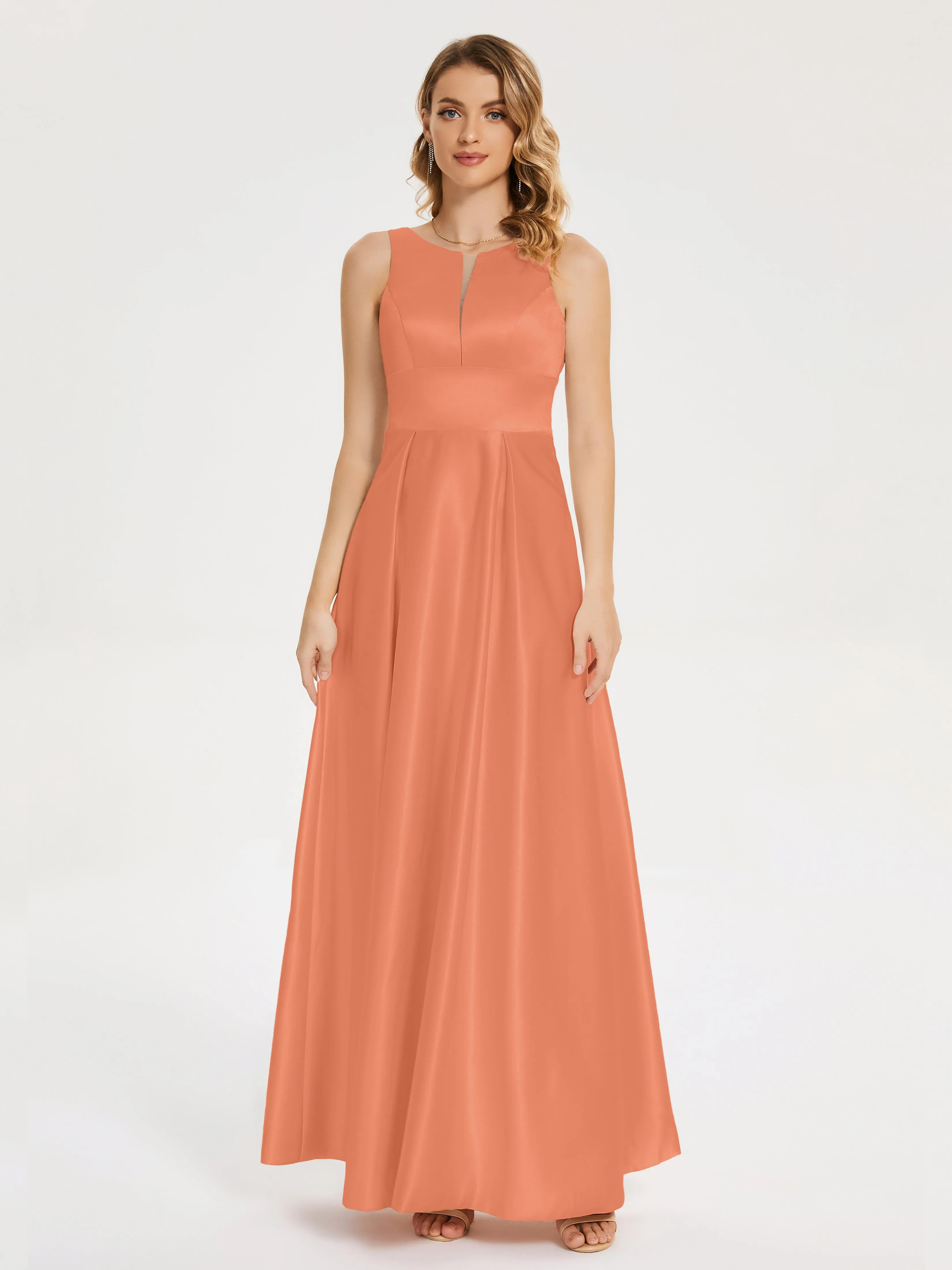 Lilliana Modern A-line Satin Dresses