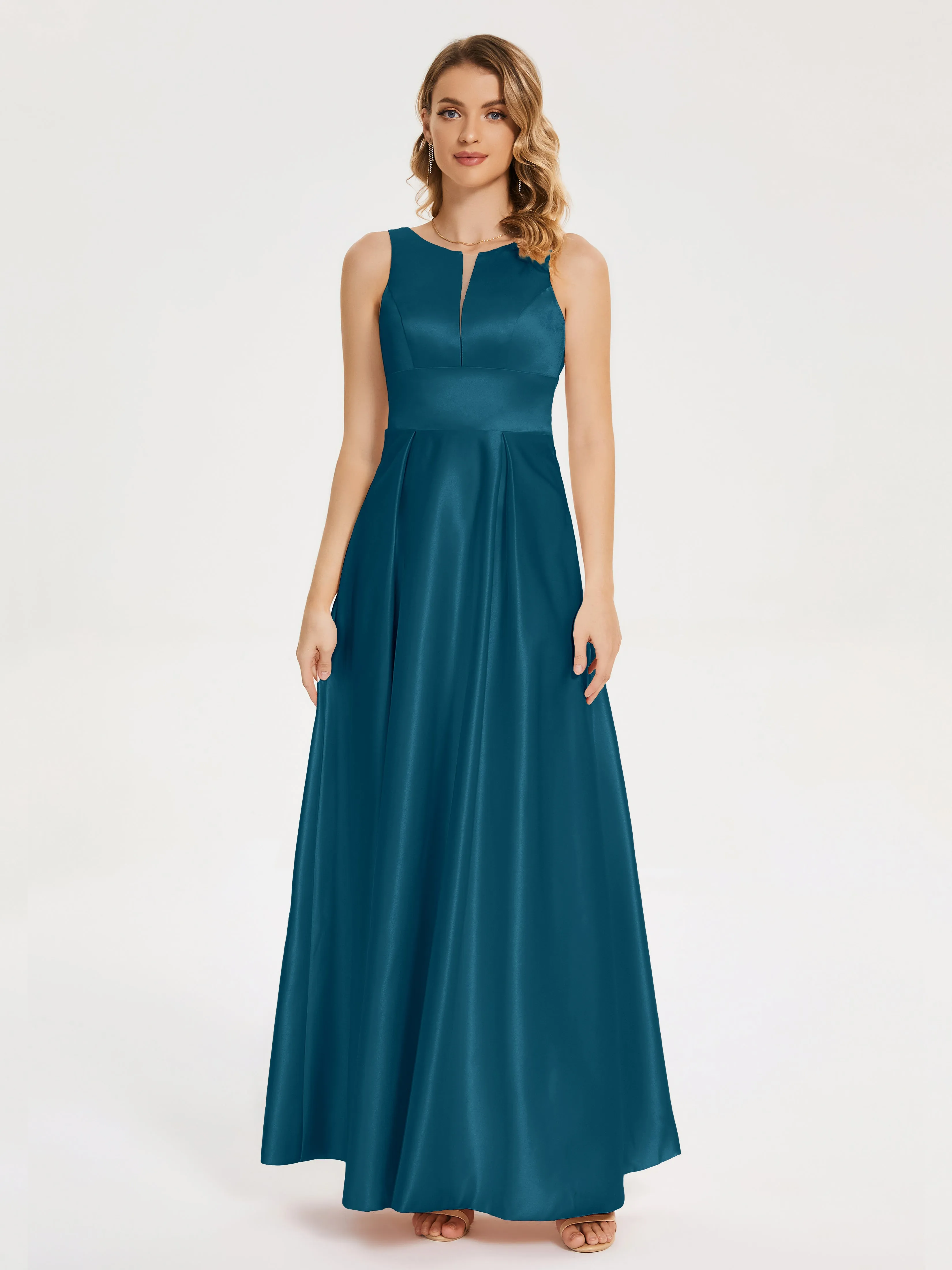 Lilliana Modern A-line Satin Dresses