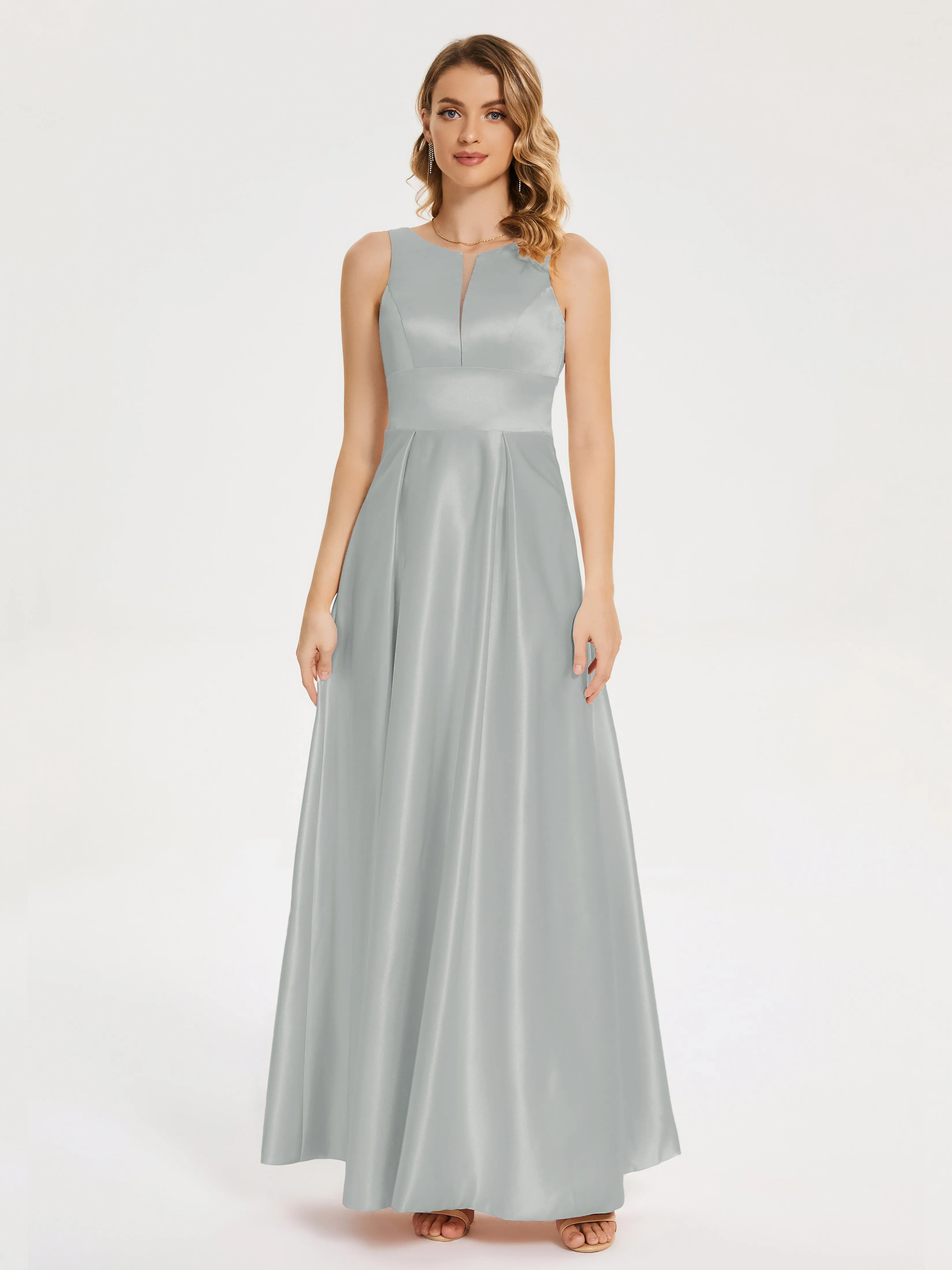 Lilliana Modern A-line Satin Dresses